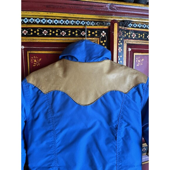 Rocky Mountain Featherbed Leather Down Gortex Ski Parka, Jacket ‘70’s Women’s XS - Picture 8 of 13